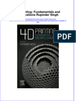 Full Download 4D Printing: Fundamentals and Applications Rupinder Singh File PDF All Chapter On 2024