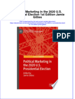 Political Marketing in The 2020 U.S. Presidential Election 1st Edition Jamie Gillies Full Chapter Instant Download