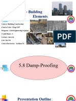 5.8 Damp Proofing