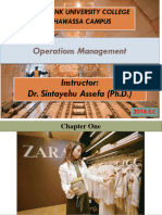 Operations Management: Infolink University College Hawassa Campus