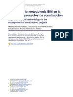 Impacto de La Metodología BIM en La Gestión de Proyectos de Construcción