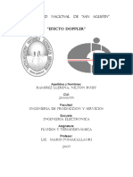 Efecto DOPPLER (Fluídos y Termodinámica)