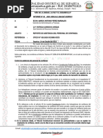 Informe de Control de Asistencia Del Personal de Confianza