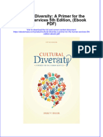 Cultural Diversity: A Primer For The Human Services 5th Edition, (Ebook PDF) Full Chapter Instant Download