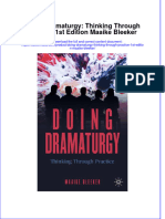 Doing Dramaturgy: Thinking Through Practice 1st Edition Maaike Bleeker Full Chapter Instant Download