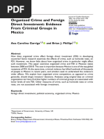 Organized Crime and Foreign Direct Investment Evidence From Criminal Groups in Mexico