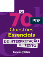 Apostila - As 70 Questões Essenciais de Interpretação de Texto