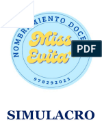 Simulacro Martes - Respuestas - Nivel Inicial - Conocimiento Pedagógicos Generales