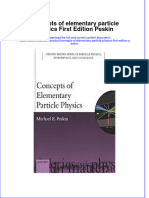 Full Download Concepts of Elementary Particle Physics First Edition Peskin File PDF All Chapter On 2024