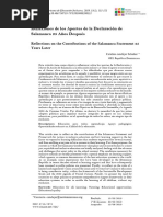 Reflexiones de Los Aportes de La Declaración de Salamanca 25 Años Después