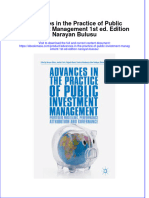 Advances in The Practice of Public Investment Management 1st Ed. Edition Narayan Bulusu Full Chapter Instant Download