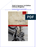 Full Download God and Christ in Irenaeus 1st Edition Anthony Briggman File PDF All Chapter On 2024