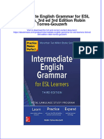 Intermediate English Grammar For ESL Learners, 3rd Ed 3rd Edition Robin Torres-Gouzerh