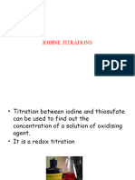 Iodine Titrations