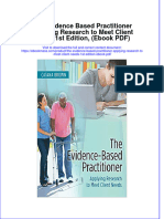 The Evidence Based Practitioner Applying Research To Meet Client Needs 1st Edition, (Ebook PDF) Full Chapter Instant Download