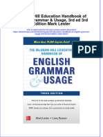 McGraw-Hill Education Handbook of English Grammar & Usage, 3rd Ed 3rd Edition Mark Lester Full Chapter Instant Download