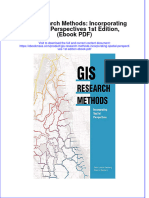 GIS Research Methods: Incorporating Spatial Perspectives 1st Edition, (Ebook PDF) Full Chapter Instant Download