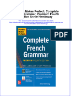 Practice Makes Perfect: Complete French Grammar, Premium Fourth Edition Annie Heminway Full Chapter Instant Download