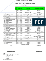 Jadwal Kegiatan Harian