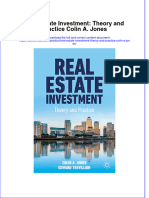 Real Estate Investment: Theory and Practice Colin A. Jones Full Chapter Instant Download