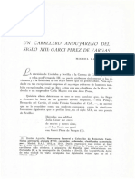 Un Caballero Andujareño Del S1Ülo Xiii: Garci Perez de Vargas