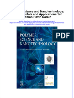 Full Download Polymer Science and Nanotechnology: Fundamentals and Applications 1st Edition Ravin Narain File PDF All Chapter On 2024