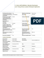 Mandela Washington Fellowship Application - Dolly LANTOARINALA