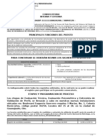 Convocatoria Jefe-A de Estructuras Administrativas e Incidencias de Personal