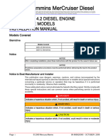 Cummins Mercruiser Diesel: QSD 2.8 and 4.2 Diesel Engine Sterndrive Models Installation Manual