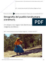 Etnografía Del Pueblo Tarahumara (Rarámuri) - INPI - Instituto Nacional de Los Pueblos Indígenas - Gobierno - Gob - MX