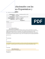 Riesgos Relacionados Con Las Condiciones Ergonómicas y Psicosociales Examen 1