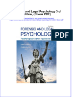 Forensic and Legal Psychology 3rd Edition, (Ebook PDF) Full Chapter Instant Download