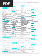 Unit 1 Test1 - Key