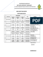 Jadwal Penilaian Akhir Semester 1