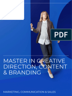 Master in Creative Direction, Content & Branding: Marketing, Communication & Sales