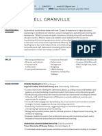 RENELL GRANVILLE Resume