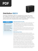 Synology DS213 Data Sheet Enu