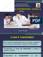 Aula 4 - TAXONOMIA NA ENFERMAGEM (NANDA e CIPE)