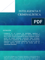 Inteligencia y Criminalística