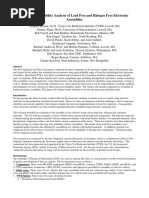 Long Term Reliability Analysis of Lead Free and Halogen Free Electronic. 2009