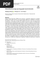 Hierarchical Message-Passing Graph Neural Networks: Zhiqiang Zhong Cheng-Te Li Jun Pang