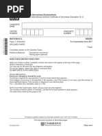 Cambridge International General Certificate of Secondary Education (9-1)