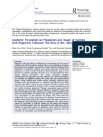 LECTURA MÓDULO 2 Students' Perception On Plagiarism and Usage of Turnitin Anti-Plagiarism Software The Role of The Library