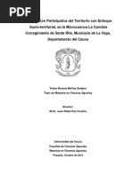 Planificación Participativa Del Territorio Con Enfoque