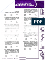Banco Tesla - Razonamiento Matemático Intensivo