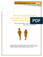 Proyecto Disciplinar Educación Física Básica Superior