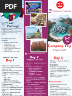 Itinerary Hatyai 3D 2N