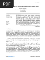 K-Means and K-NN Methods For Determining Student Interest