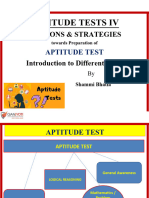 Aptitude Tests Sections and Strategies