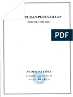 Peraturan Perusahaan PT Pesona Cipta 2020 - 2022